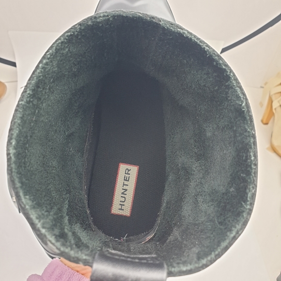 Hunter Original Biker Boots leather Pull-on with buckle detail size 8 - Picture 15 of 16